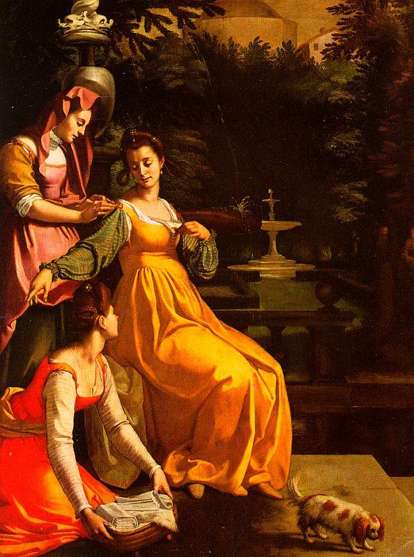 Jacopo da Empoli Susanna and the Elders China oil painting art